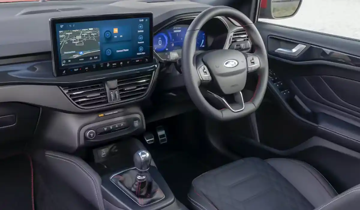 the interior design has been largely left as-is – except for one obvious addition in the form of a 13.2-inch infotainment display. 2023 Ford Focus