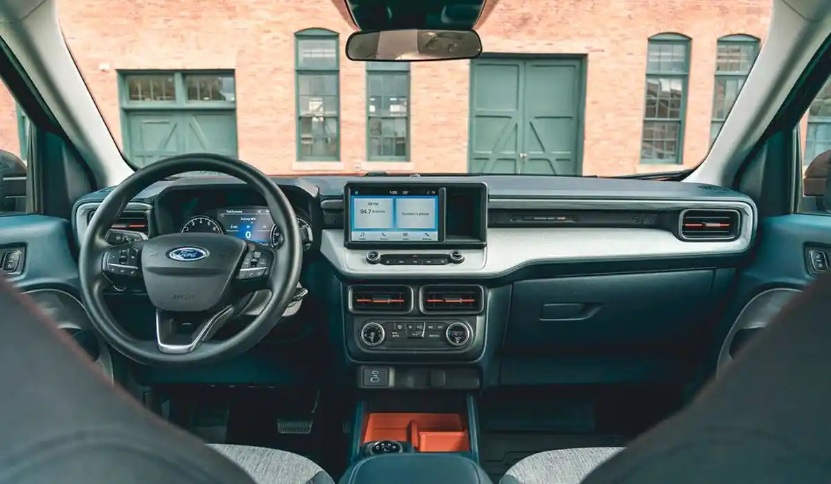 The bed is wide enough to hold a 4-foot sheet of plywood or drywall, but 8-foot lengths will extend past the tailgate by several feet 2025 Ford Maverick