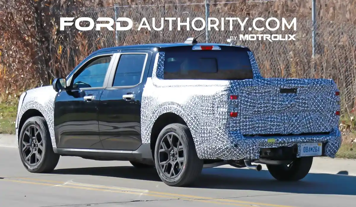2025 Ford Maverick prototype is covered in some pretty heavy camo across the entire front clip 2025 Ford Maverick Changes